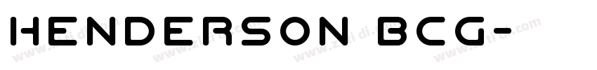 Henderson BCG字体转换